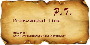 Princzenthal Tina névjegykártya